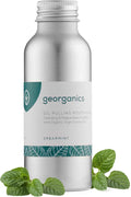 Whitening Oil Pulling Mouthwash - Spearmint - Plaque-Reducing Coconut Oil Blend - 100% Natural Ingredients - SLS, Glycerine & Fluoride Free - Cosmos Organic, Vegan & Cruelty-Free - 100Ml