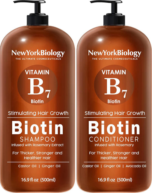 Biotin Shampoo and Conditioner Set 500Ml for Thinning Hair – Thickening Formula for Hair Loss Treatment – for Men & Women – anti Dandruff – Packaging May Vary