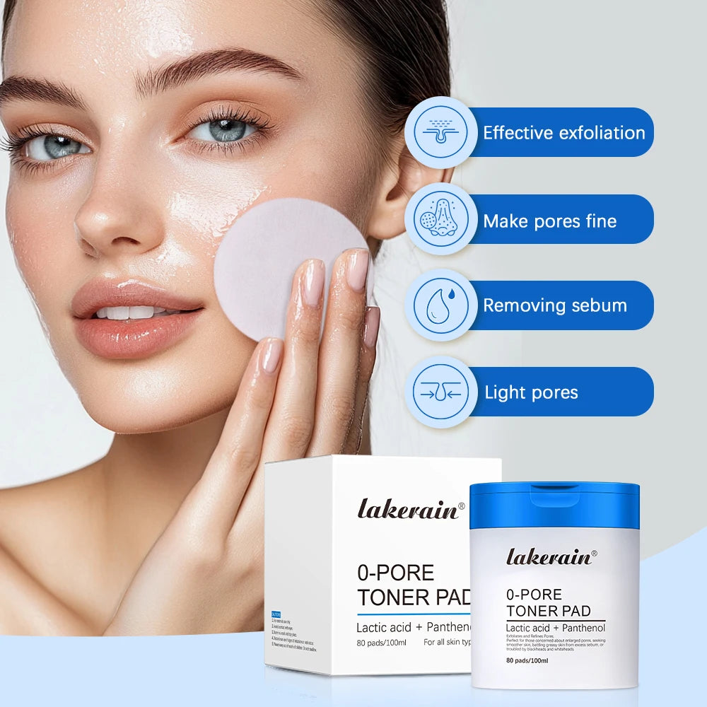 Zero Pore Toner Pads Control Oil Reduce Sebum Exfoliate Deep Clean Refines Pores Antioxidant Skincare Treatment Skincare Korean