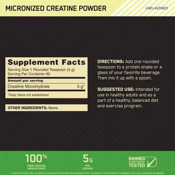 Pure Creatine Monohydrate Powder