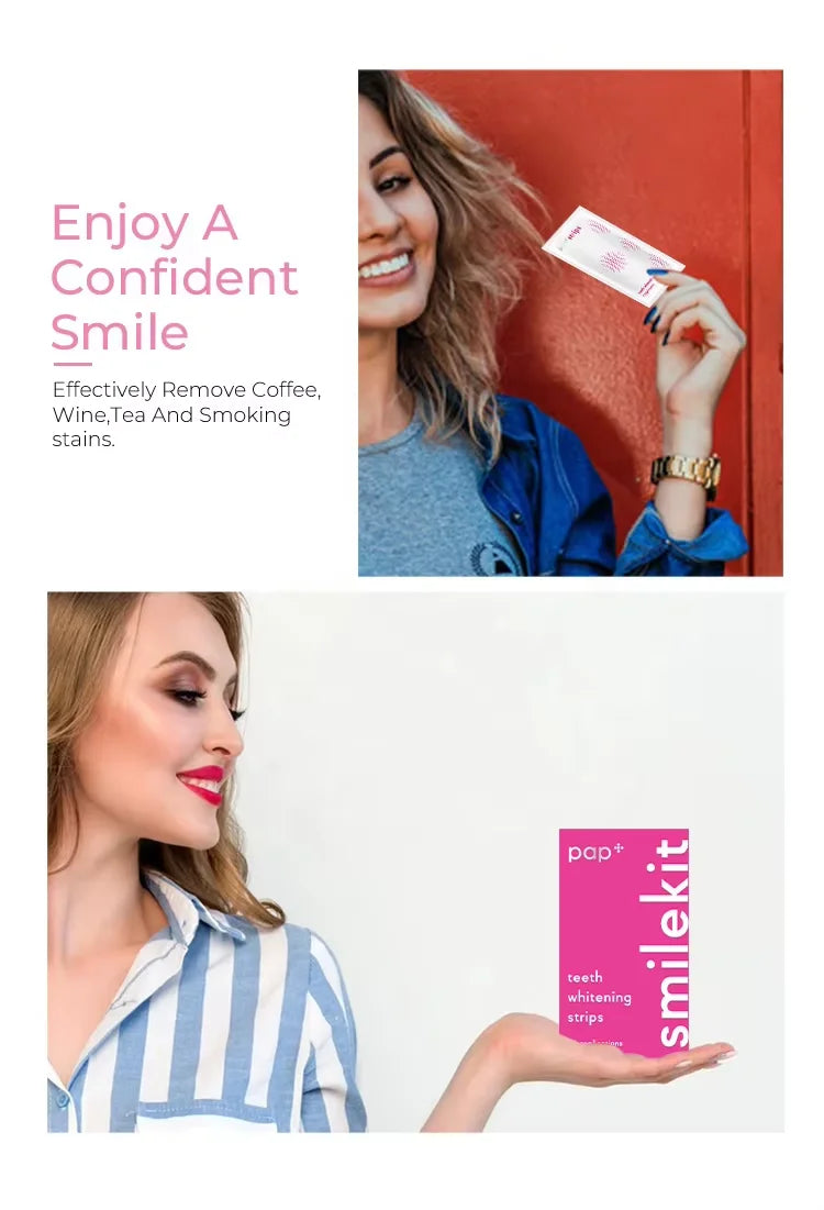 Teeth Whitening Strips — 14 Pouches