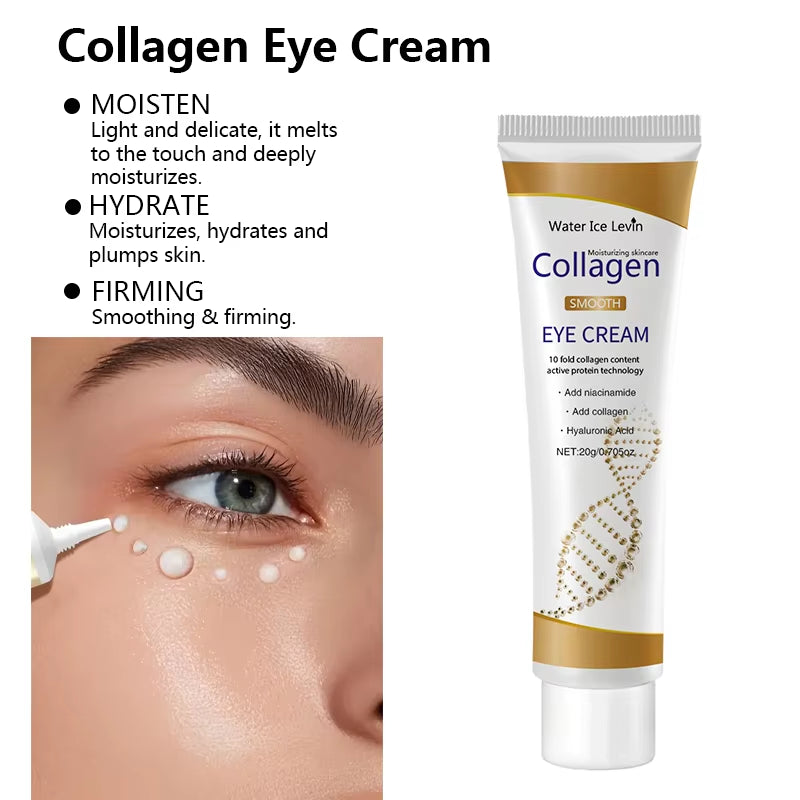 Collagen Eye Cream Skincare anti Dark Circles Eye Bags Firming Moisturizing Skincare Eyes Cream Skin Care for Eyes